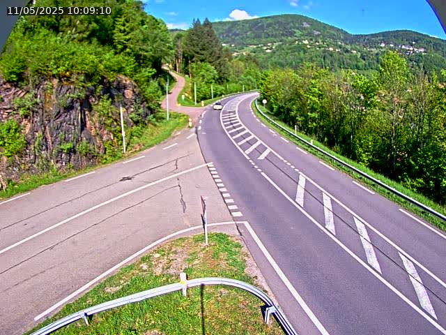 Caméra autoroute France - N66, col du Bussang direction Remiremont
