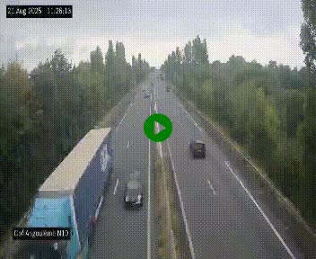 Webcam routière à la fin de la N10, en périphérique ouest d'Angouleme, proche de la jonction avec l'A10