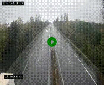 Webcam routière à la fin de la N10, en périphérique ouest d'Angouleme, proche de la jonction avec l'A10