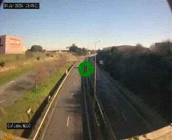 Webcam située à la Rochelle, à la fin de la N237 avant l'accès au péage du Pont de l'Île-de-Ré