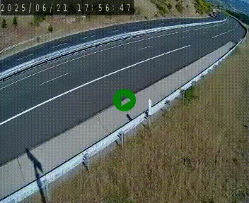 Caméra autoroute A75 à hauteur de la sortie 42 (Rodez, Laissac, Aire de l'Auvergne) située sur la commune d'Auberoques, près de Sévérac-le-Château