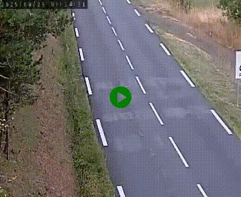 Caméra routière France - N102, au niveau du col de Montmirat à Saint-Etienne-du-Valdonnez à 1039 mètres d'altitude
