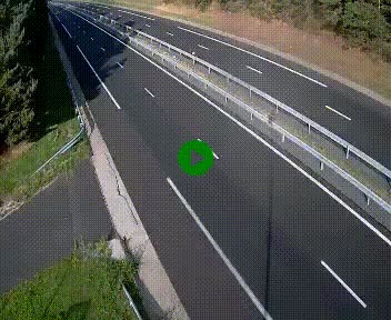 Caméra autoroute A75 à hauteur du col des Issartets en direction de Montpellier
