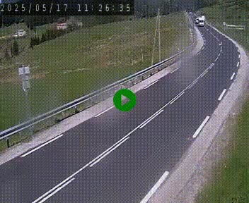 Webcam routière au niveau du col de la Chavade en Ardèche, sur la N102 à 1266 mètres d'altitude