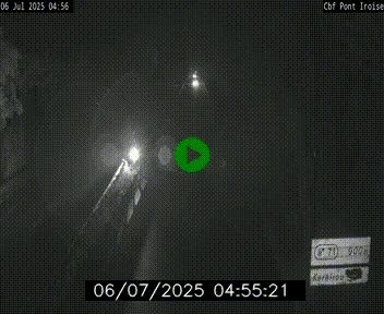 Webcam sur la N165 après le Pont de l'Iroise, à l'entrée de Brest