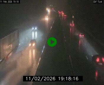 Webcam sur le périphérique de Rennes (N136) à hauteur de Tizé, à l'est de la ville