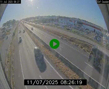 Webcam sur la N165 à hauteur de Caudan, dans le Morbihan.