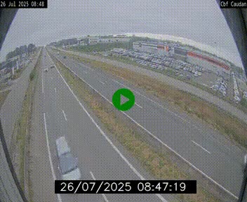 Webcam sur la N165 à hauteur de Caudan, dans le Morbihan.
