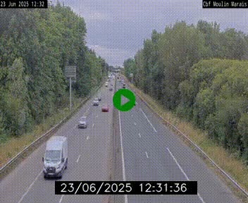 Webcam sur le périphérique de Nantes (N844) entre la Porte de Saint-Luce et la Porte d'Anjou, à l'est de la ville