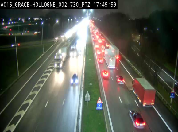 Caméra trafic Belgique - Grâce-Hollogne - E42, jonction avec A604, direction Loncin/Aéroport de Liège - BK 3.2
