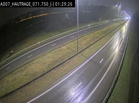 Webcam autoroute Belgique - Hautrage - E19 - BK 71.7