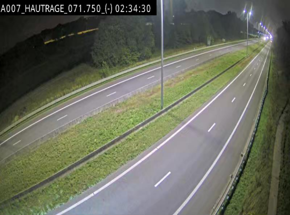 Webcam autoroute Belgique - Hautrage - E19 - BK 71.7