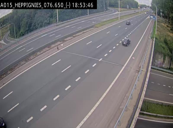 Webcam autoroute Belgique - Heppignies - E42 direction Namur - BK 76.4