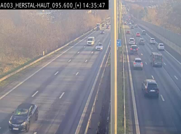 Webcam autoroute Belgique - Herstal - E40 direction Aix-la-Chapelle - BK 97