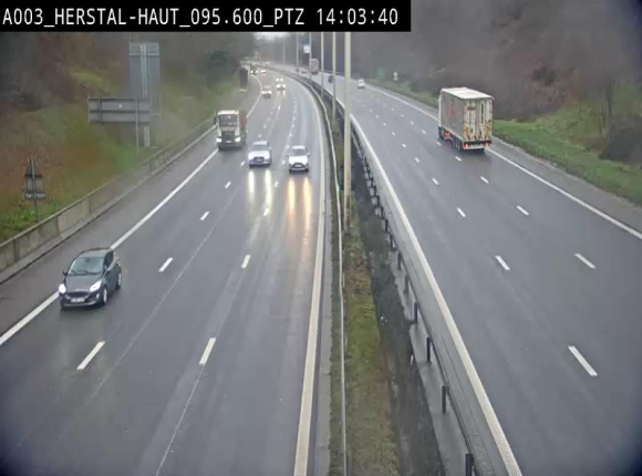 Webcam E40 à Herstal en direction de Liège et en provenance d'Aachen