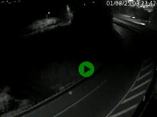 Caméra autoroute à la jonction entre l'A7 et la D301 (Boulevard urbain Sud de Lyon) à Feyzin, au sud de Lyon. Vue orientée vers Mions