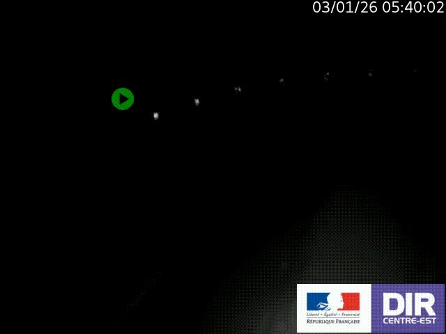 Webcam sur le col Pin Bouchain, vue orientée vers Roanne, en provenance de Lyon sur la nationale 7 (N7)