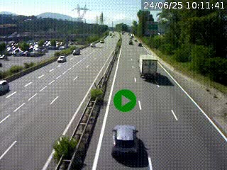 Caméra routière à hauteur des centres commerciaux et de la sortie 14 en direction d'Albertville