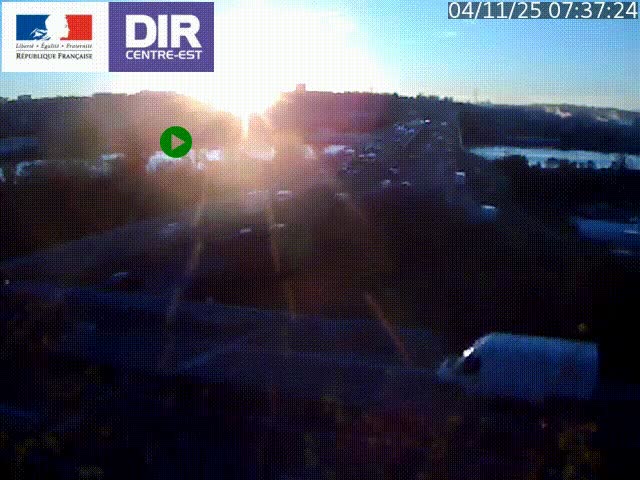 Webcam autoroute sur A450 à Pierre-Bénite en direction de Lyon et de l'autoroute A7