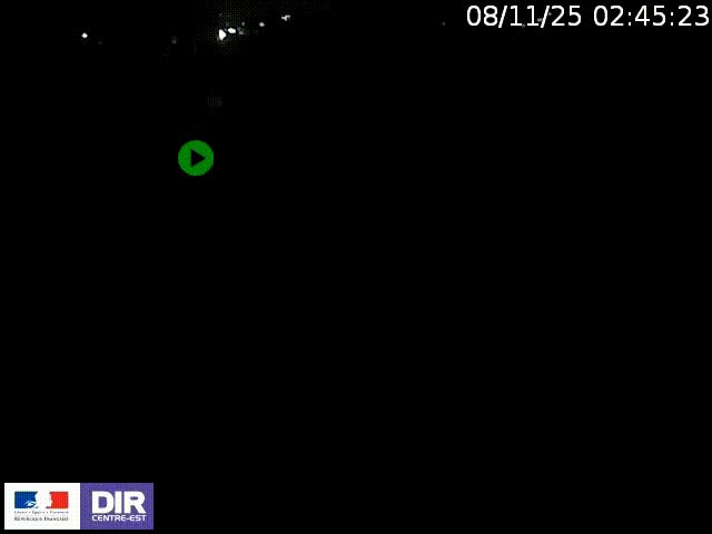 Webcam à Bron sur l'A43 à la jonction avec le boulevard périphérique de Lyon (D383). Vue orientée vers Lyon