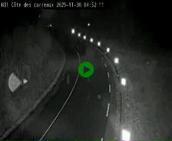 Webcam en haut de la Côte des Carreaux sur la N31 à Avesnes-en-Bray. Vue orientée vers Rouen