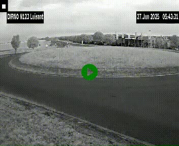 Webcam en périphérie de Chartres sur la N123, à hauteur de Luisant. Vue orientée vers Chartres