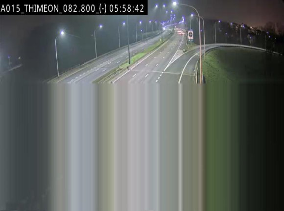 Caméra trafic Belgique - Thiméon - E42, jonction avec A54 (E420) direction La Louvière/Charleroi - BK 82.82
