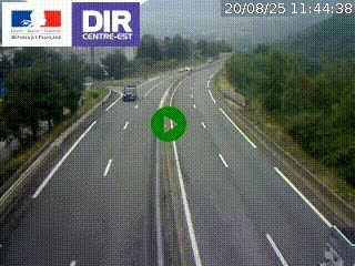 Caméra sur la Nationale 90 (N90) à La Léchère, en direction et à proximité d'Albertville