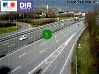 Caméra routière à hauteur de la sortie 15 Chambéry-centre au PK 4,103 en direction d'Albertville
