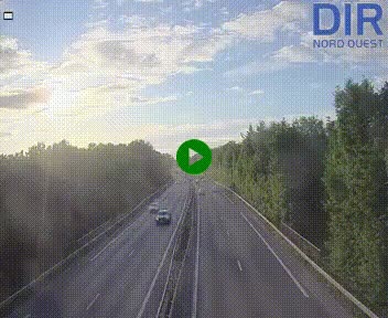 Webcam sur le périphérique de Caen (N814) à l'est de la ville, à Mondeville hauteur de la sortie 2, Presqu'île-Rives de l'Orne, au bout de l'autoroute A13