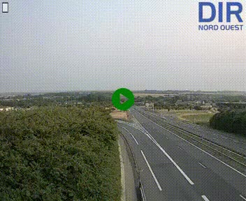 Webcam au début de l'A84 sur le périphérique Ouest de Caen (N814) à hauteur de la sortie 9, Porte de Bretagne