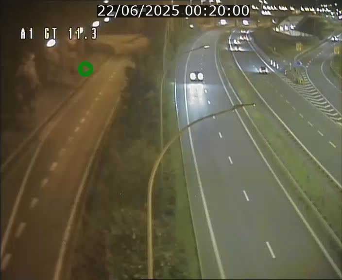Traffic live webcam Luxembourg Senningerberg - A1 direction Allemagne - BK 11.3
