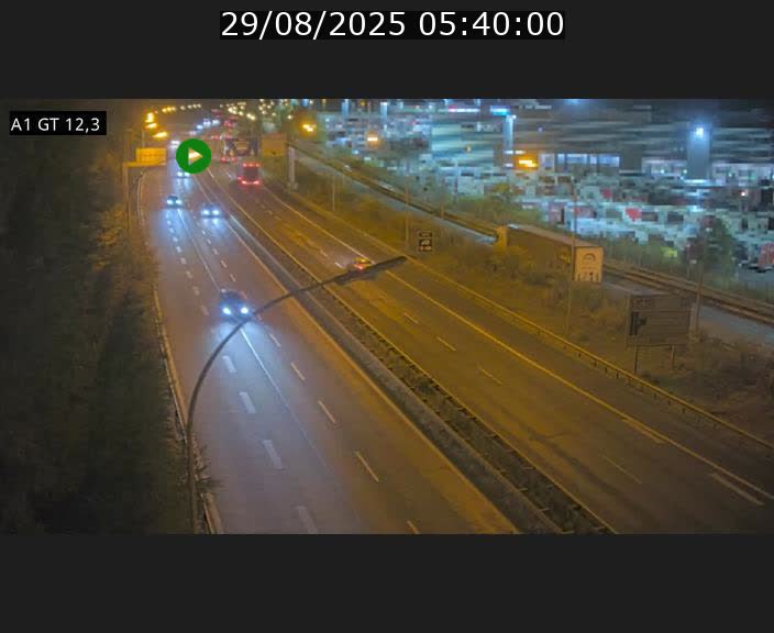 Traffic live webcam Luxembourg Senningerberg - A1 direction Allemagne - BK 12.3
