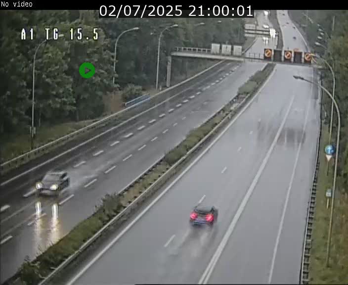 Traffic live webcam Luxembourg Munsbach - A1 direction Luxembourg - BK 15.5