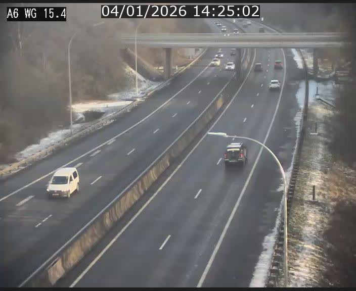 Traffic live webcam Luxembourg Capellen - A6 - BK 15.4 - direction Luxembourg/France/Allemagne