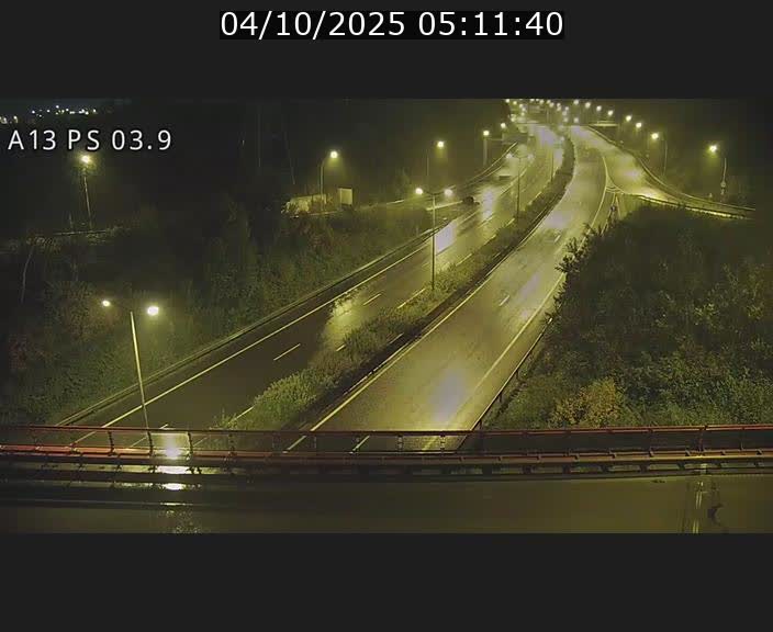 Traffic live webcam Luxembourg Differdange - A13 direction Esch-sur-Alzette - BK 3.9