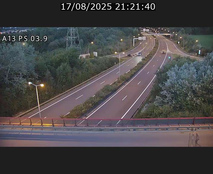 Traffic live webcam Luxembourg Differdange - A13 direction Esch-sur-Alzette - BK 3.9