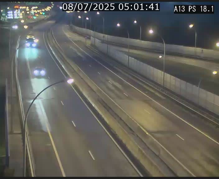 Traffic live webcam Luxembourg Dudelange - A13 direction Croix de Bettembourg - BK 18.1
