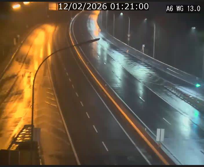 Traffic live webcam Luxembourg Mamer - A6 - BK 13 - direction Luxembourg/France/Allemagne