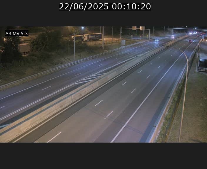 Webcam à l'Aire de Berchem au Luxembourg sur l'A3. Vue orientée vers la France