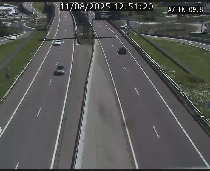 Caméra trafic Luxembourg - A7, Tunnel Gousselerbierg, sortie sud, direction rond-point Lorentzweiler (BK 9.9)