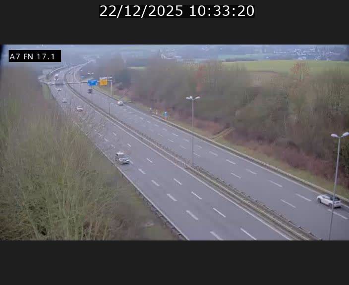 Caméra trafic Luxembourg - A7, Merscherbierg direction Mersch