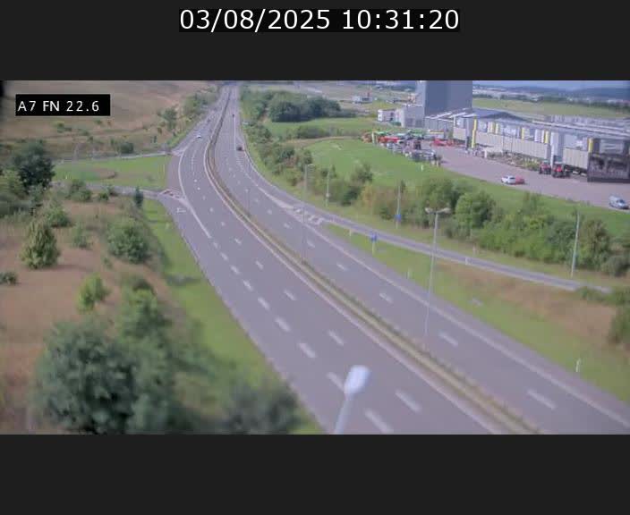 Caméra trafic Luxembourg - A7, Colmar-berg direction Mersch