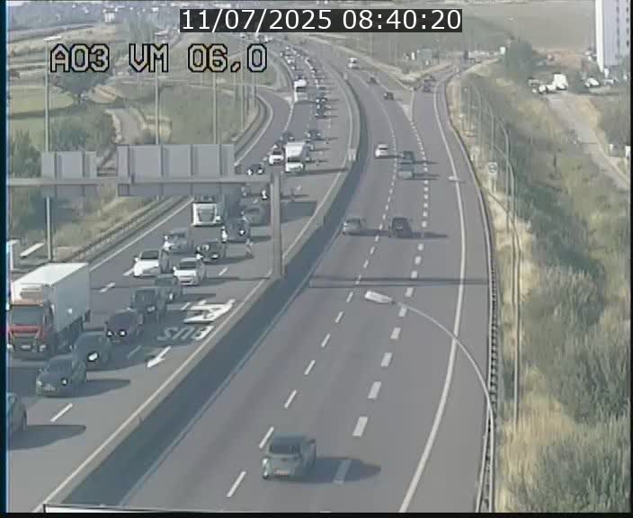 Traffic live webcam Luxembourg Aire de Berchem - A3 - BK 6 - direction France