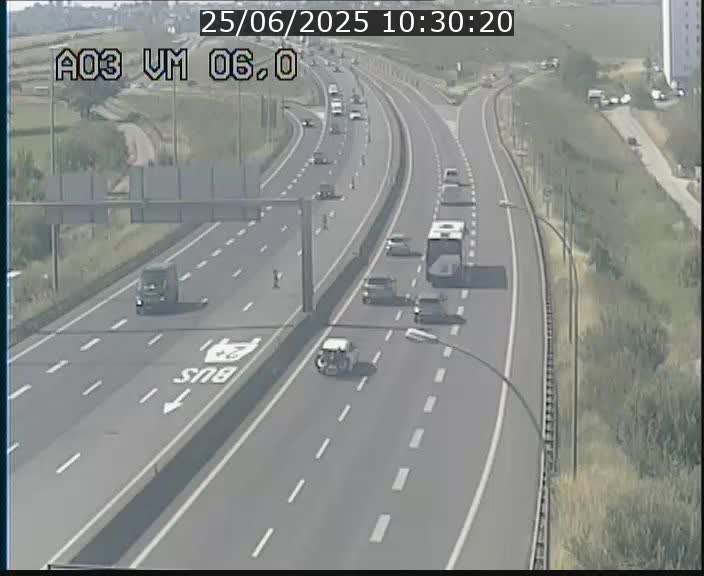 Traffic live webcam Luxembourg Aire de Berchem - A3 - BK 6 - direction France