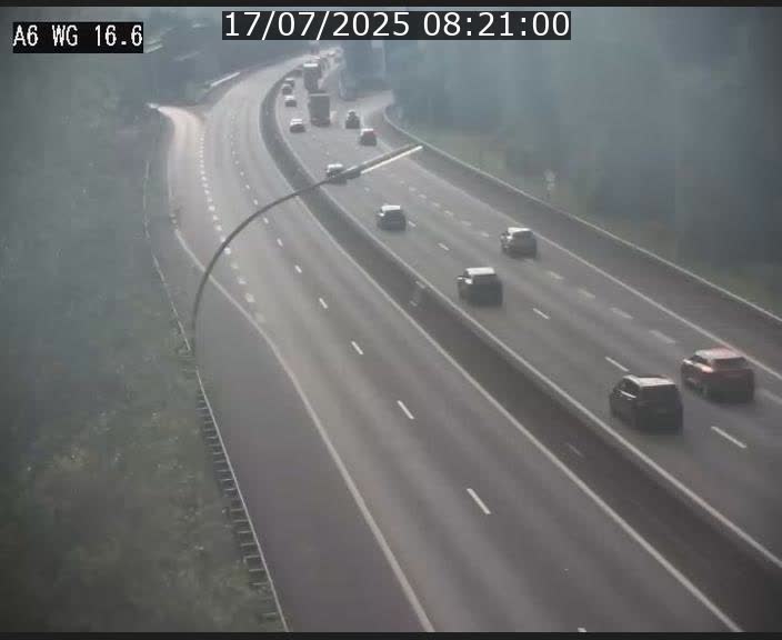 Traffic live webcam Luxembourg Aire de Capellen - A6 - BK 16.6 - direction Luxembourg/France/Allemagne