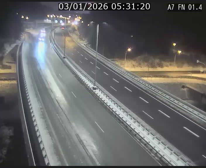 Caméra autoroute Luxembourg A7 - Tunnel Stafelter - direction Echangeur Grünewald
