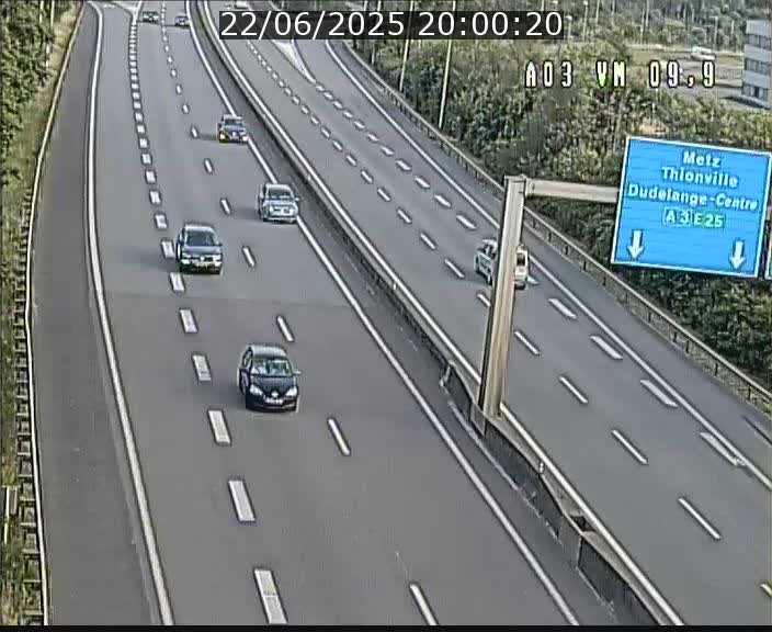 Webcam Autoroute à la Croix de Bettembourg - A3 - BK 9.9 - direction France