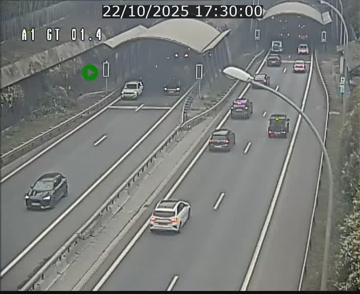 Traffic live webcam Luxembourg Hesperange - A1 direction Kirchberg - BK 1.4