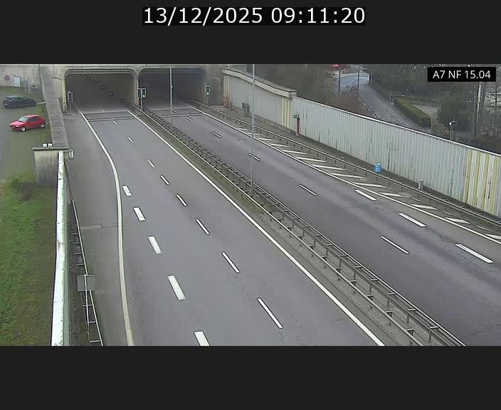 Caméra trafic Luxembourg - A7, Tunnel Mersch, entrée sud, direction Ettelbruck